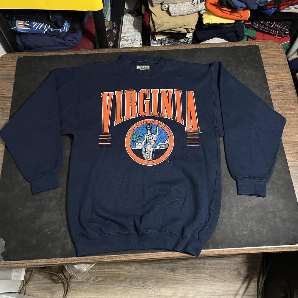 Vintage University Virginia Sweatshirt Vintage USA 90s American Eagle Outfitters